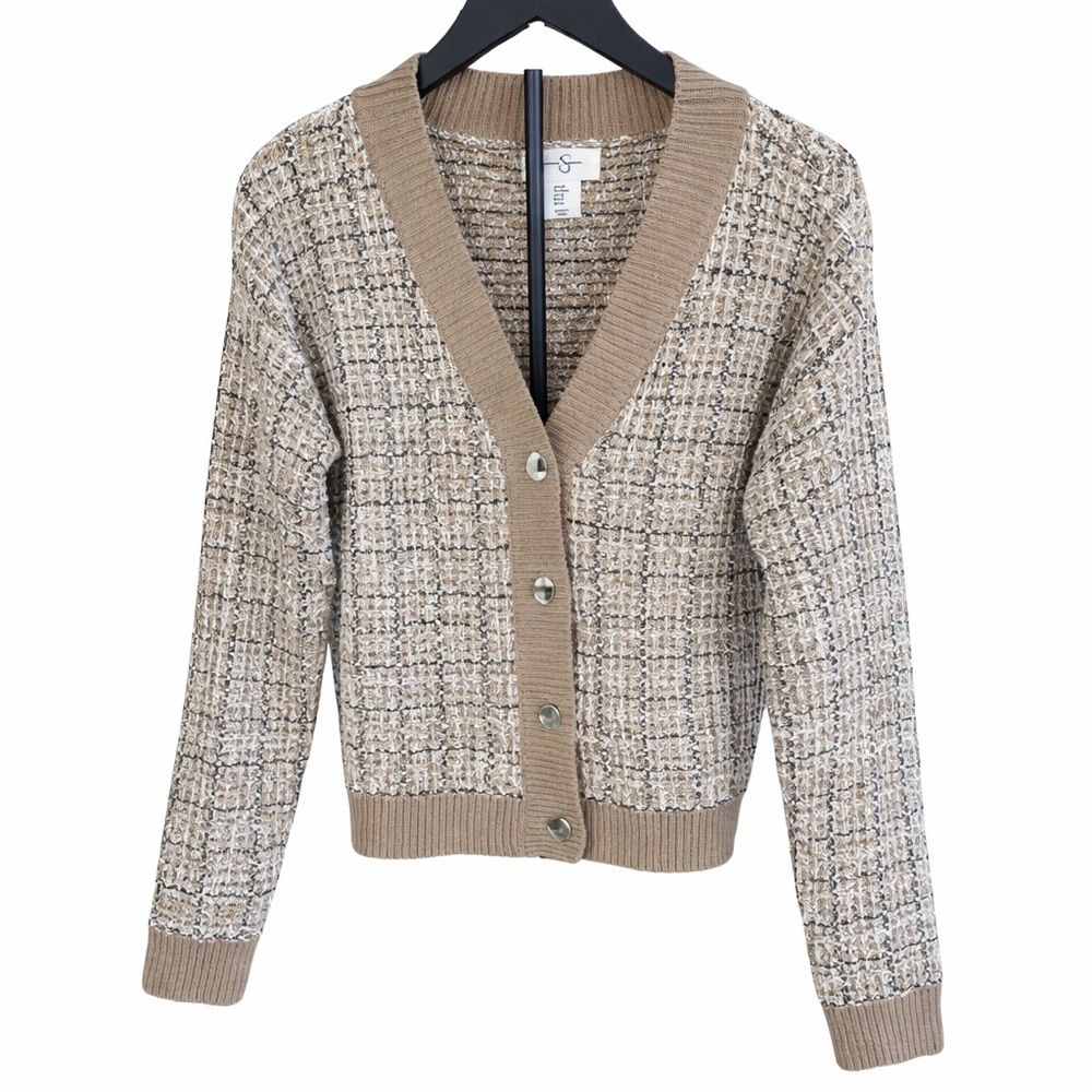 Jessica Simpson Textured Tan Cardigan
